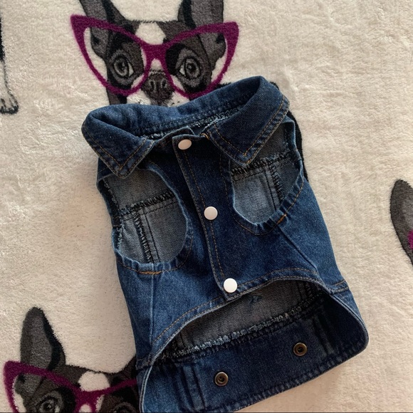 COPY - Dog denim jean jacket - Picture 12 of 12